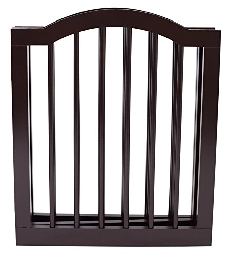 Internet's Best Pet Gate with Arched Top - 3 Panel - 24 Inch Step Over Fence - Free Standing Folding Z Shape Indoor… - Image 2
