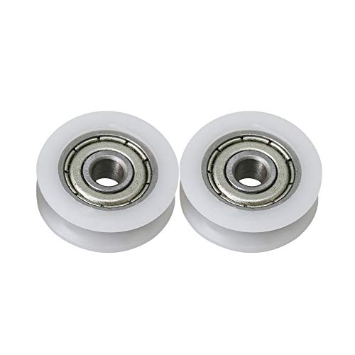 BQLZR Rodamiento de plástico blanco de 18 mm de diámetro y 6 mm de ancho de acero sellado en U...