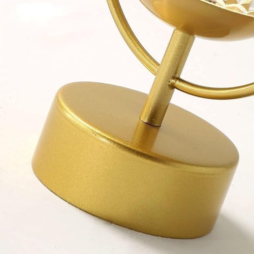 Lámpara de techo de pasillo moderna con forma de globo y aro dorado para el hogar 5