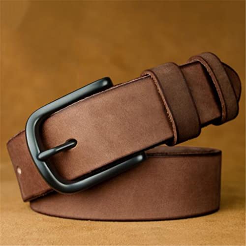 Men's belt leather pin buckle layer cowhide all-match young and middle-aged belt jeans belt3