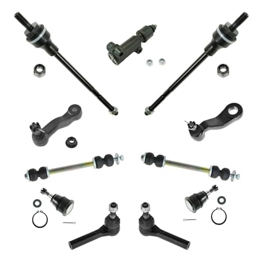 TRQ Front Steering and Suspension Kit Tie Rods Ball Joints Sway Bar Links