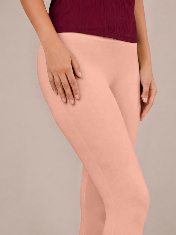 Image of TRENDMALLS Women's Microfiber Elastane Stretch Soft Churidar Length Leggings with Ultrasoft Waistband
