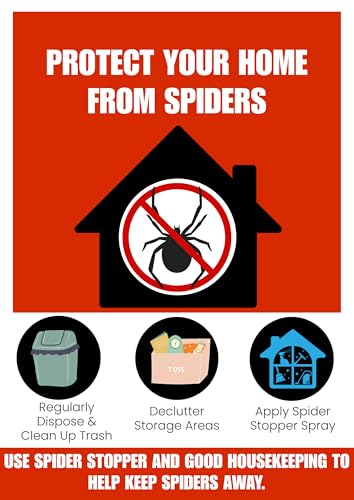 Spider Stopper Spray With Peppermint Oil – Non-Toxic Indoor Spider Deterrent For Windows, Doors & Corners, Scented Barrier, 750Ml - 5L Refill, Stop Spiders, Alternative To Spider Repellent (1 X 5L) - 8