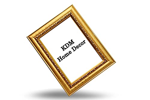 Image of set of 2 8x8 Inch Golden Color flexiable Glass (acrylic) & synthetic wood customized Modern Collage Photo Frames for Wall Hanging table stand