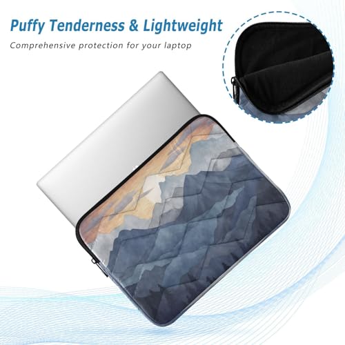Funda para portátil con paisaje montañoso acuarela 13-14 pulgadas miniatura 5