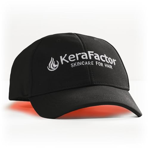 KeraFactor KeraFlex Laser Cap - FDA-Cleared Hair Rejuvenation System with 302 Laser Diodes - 650nm Red Light Therapy for Fuller-Looking Hair - at-Home LLLT Device with Smart Sensors & Travel