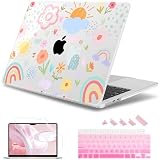 May Chen para MacBook Air de 15 pulgadas, Funda M5 M4 M3 M2 2026 2024-2023, Modelo A3448 A3241 A3114 A2941, Funda rígida para laptop con cubierta...