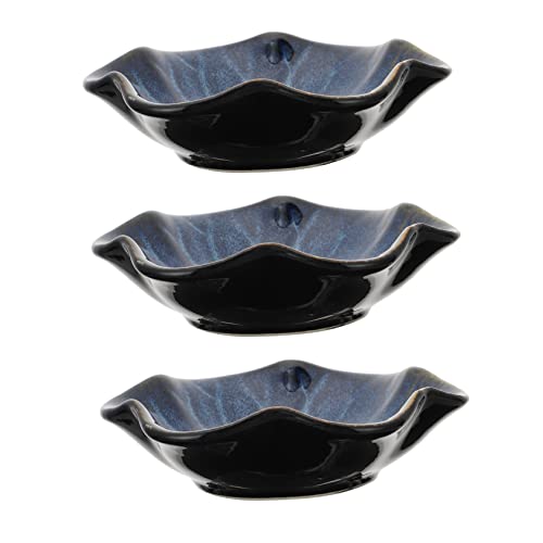 3 pezzi di piatti giapponesi, snack, antipasti, ciotole creative per immersione, vassoio per frutta, piatto per immersione in salsa, frutta secca, stoviglie in ceramica, ciotole per immersione in sals