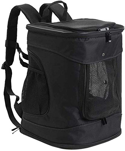 ZENEZ Mochila para Transportar Mascotas para Perros pequeños y medianos, Bolsa aprobada por aerolíneas con Ventanas de Malla para Viajes, Senderismo