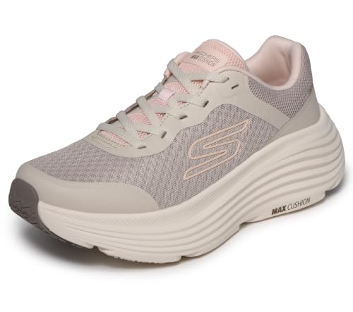Skechers Donna Max Cushioning Endeavour Canova Trainers, Natural Synthetic Trim, 37.5 EU