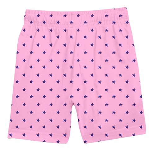 Image of ICEDIVE Girls Printed Cotton Shorts Pack of 3 | Regular Fit Multicolour Bottoms | Soft & Stretchable Fabric | Comfortable for All-Day Use | Perfect for Play & Casual Wear