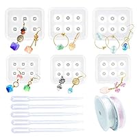 Stampo Silicone Per Ciondoli Resina | 10 Forme Con Foro | Con Corda Cera E Fibbia | Per DIY - Foto 8