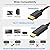 DisplayPort to HDMI Cable 6 feet 2-Pack, 4K Display Port DP to HDMI Adapter Male to Male Cord UHD 4K, 2K,1080P, Gold-Plated Braided UHD Support Video and Audio for Dell, HP, NVIDIA,Samsung and More