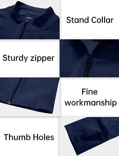 SEAUR - Womens Athletic Jacket Yoga Running Jackets Activewear T-Shirts Long Sleeve Sports T-Shirt Workout Gym Jacket Slim Fit Active Top - Image 4