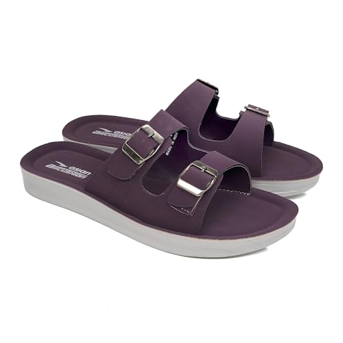 Image of ASIAN PL-908 Cushion Slippers for Women | Stylish Double Buckle Slip-Ons | Soft Air Cushion Comfortable Footbed | Lightweight Daily Wear Casual Flats for Indoor Outdoor Use