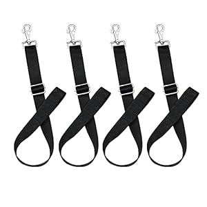 4 Pack Horse Bucket Strap Hangers Adjustable Hanging Straps for Horse Stalls up to 700 lbs Horse Outdoor Feeders for Water Bucket Horse Hay Bag Nets