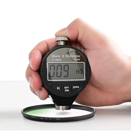 Image of Digital Shore D Hardness Tester 0-100HA Durometer Meter for Hard Rubber Resin Acrylic Glass and Plastics Portable Durable Waterproof