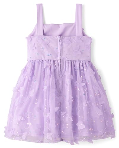 The Children's Place,Girls,Dressy Dress, Short SleeveLavender Tea,6 - image 4