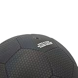 Reflektierender Fußballkugel, Größe 5 Leuchten Im Dunklen Schwarzen Leuchtenden Ball Reflektierende Fußball PU Leck -Proof Air Ventil Leuchtend Leuchtend Fußball