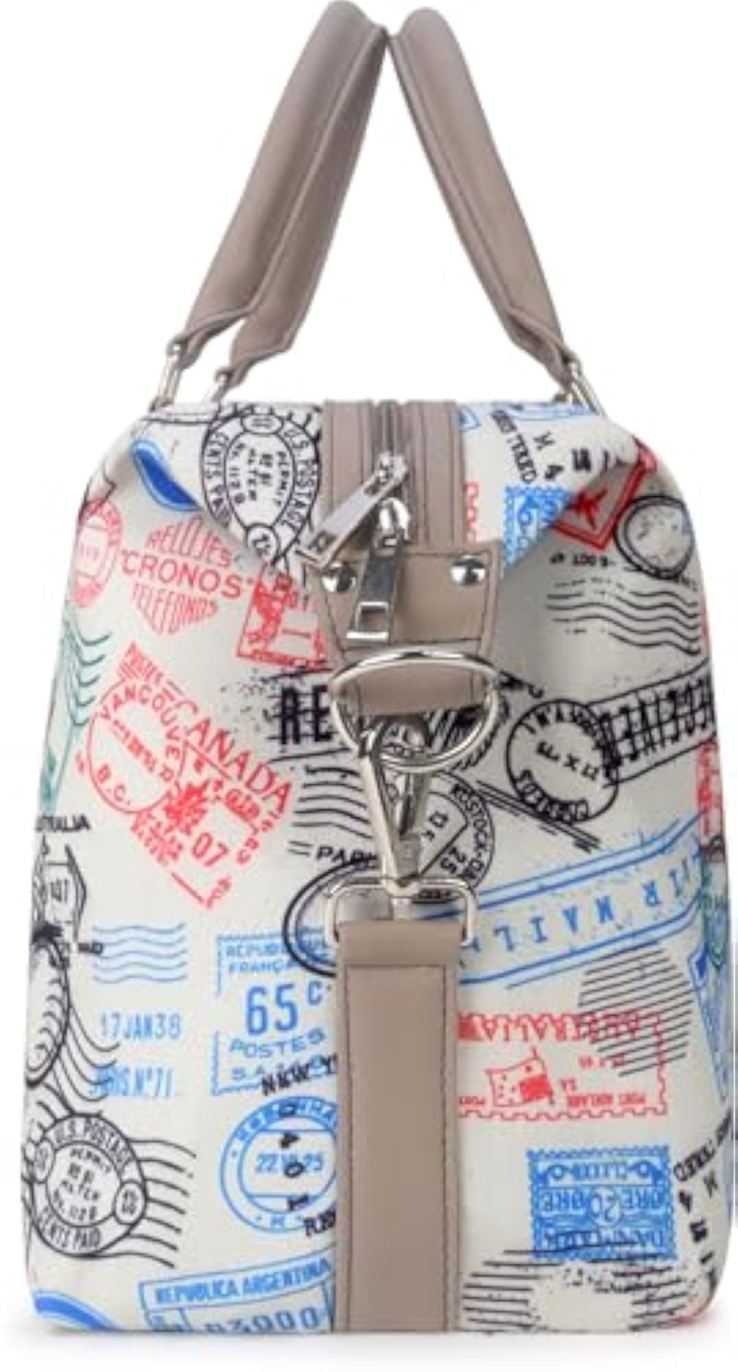 Art Series Multicolour Bonded Canvas Travelling Duffle Bag