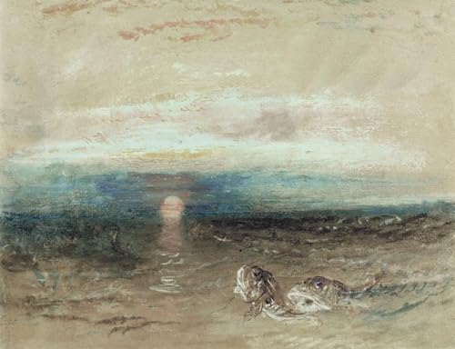 Coucher de soleil sur toile de Turner pour une ambiance sereine en chambre