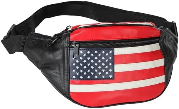 Home-X Riñonera de cuero para hombres y mujeres, elegante riñonera para viajes, senderismo y correr, cinturón ajustable, mochila de gran capacidad,