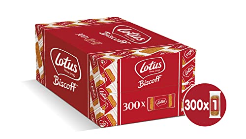 Lotus Biscoff Cookies – Caramelized Biscuit Cookies – 300 Cookies Individually Wrapped – Vegan,0.2 Ounce (Pack of 300)