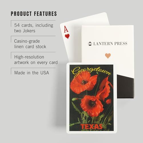 Lantern Press Baraja Poker 52 Cartas Georgetown Texas miniatura 3