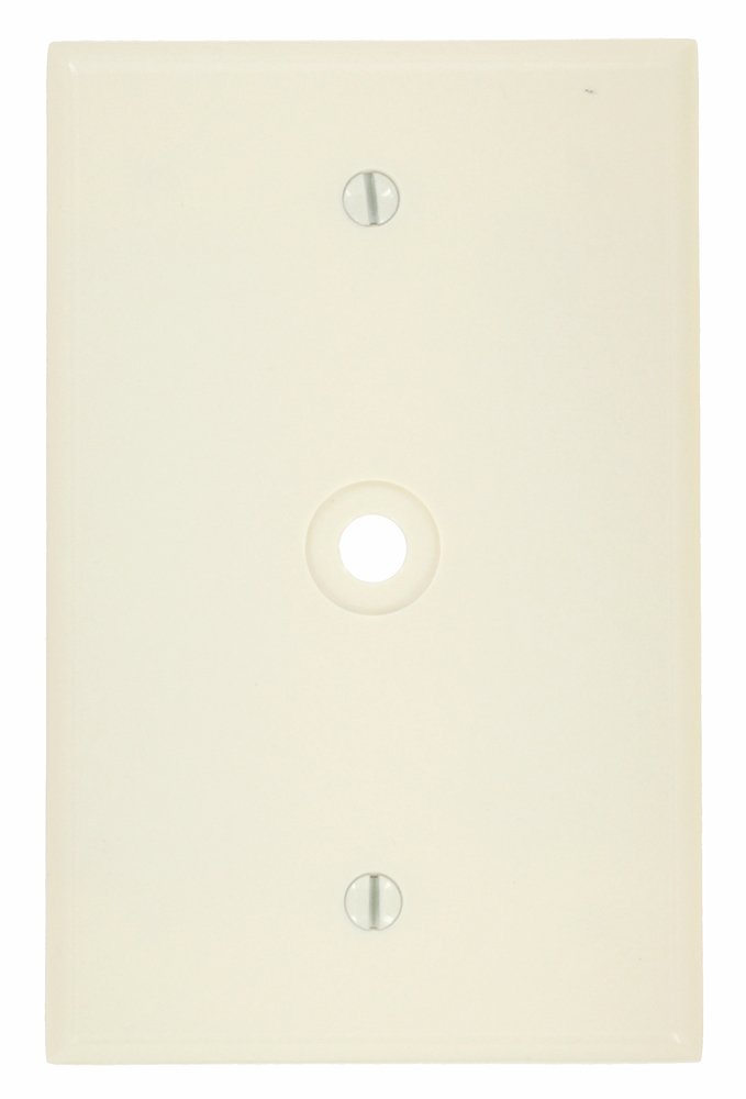 Prise murale Leviton 80513-a Midway format amande pour câble et téléphone