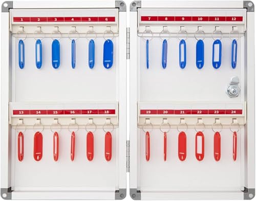 Armario para llaves de pared de diseño elegante con caja fuerte de gestion y control