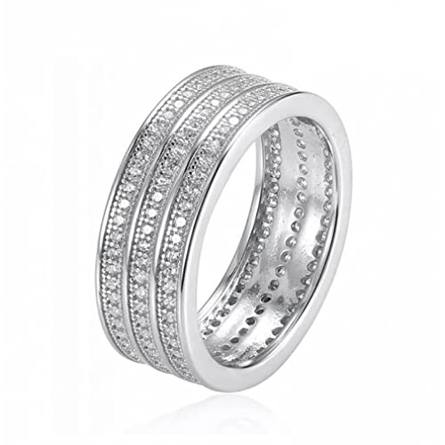 Bague large argent 925 pour sublimer vos mains avec un cristal brillant