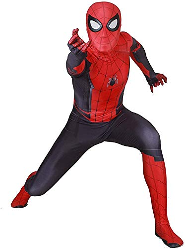 Bisika Cos fantasia de cosplay de dia das bruxas unissex de lycra e elastano para adultos/crianças e