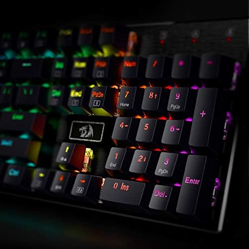Redragon K556 Wired RGB Mechanical Gaming Keyboard, 104-Key Aluminum Board - 5