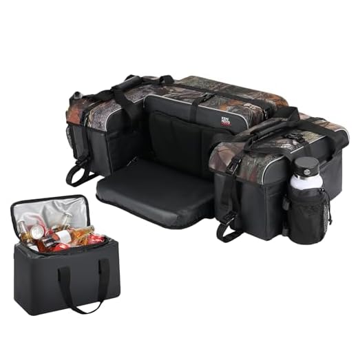Can am atv with luggage KEMIMOTO Large ATV Storage Bags