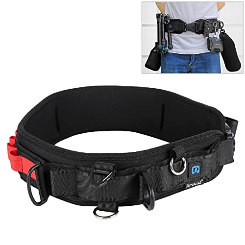 PULUZ Multi-Function Waist Belt for SLR/DSLR Cameras, Adjustable Camera Strap with Hook for Hanging Accessories Red, 88cm*8cm - Image 2