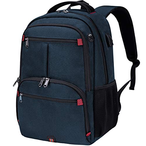 Mochila Portátil Hombre 15.6 Pulgadas con Puerto de USB de Viaje Trabajo de Negocios