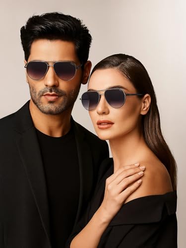 Image of IDEE | 100% UV protected | Unisex | Full Rim | Pilot | Frame Alloy Metal | Lens: Gradient Polycarbonate - IDSO205