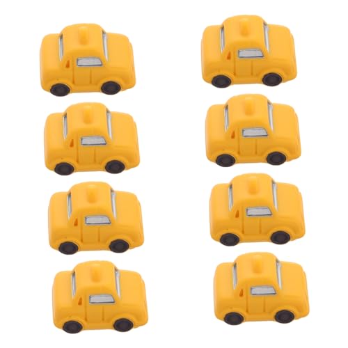 TOPBATHY 8 Piezas Micro Taxi Miniaturas Vehículos Decorativos para DIY Urbanas Accesorios de Carro para Decoración y Creatividad