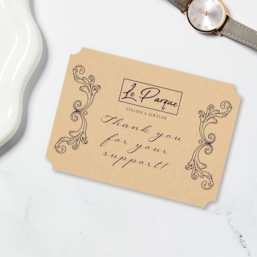Avery Printable Rectangle Cards with Scalloped Edges, 5" x 7", Kraft Brown Cardstock, Laser & Inkjet Printable, 50 Total, Great for Invitations, Thank You Messages, and More by Avery - Used condition - Image 3