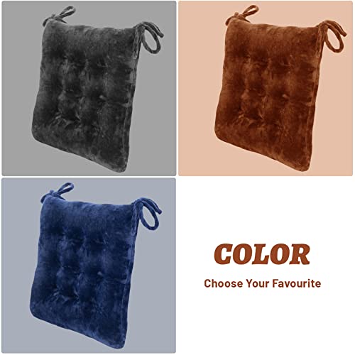 Focuprodu Set Of 2 Pack Seat Cushion/Chair Pads,Soft/Comfortable Indoor Seat Cushions For Kitchen Dining Chairs, Office Chair, Floor (16X16(2Pc), Grey) #TOP4