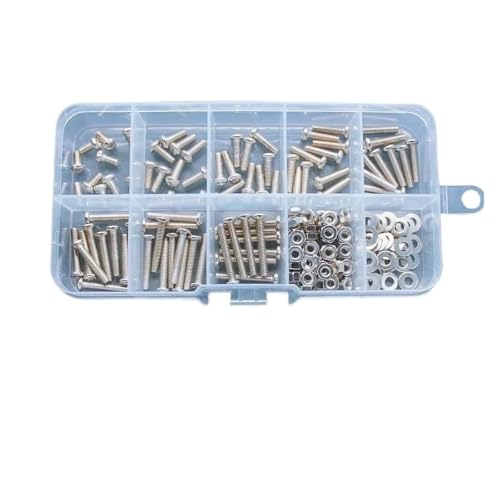 Boîte vis boulon écrou rondelle M3 M4 acier carbone tête bombée