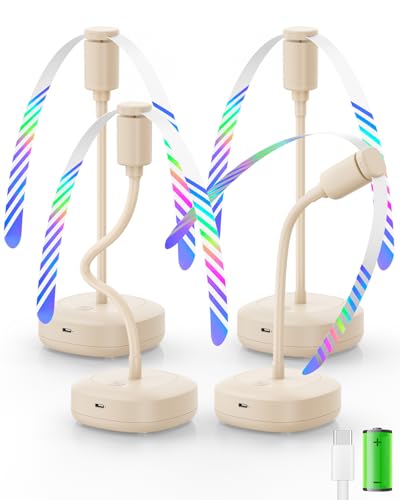 Edvision Fly Fans for Tables, 2000mAh Rechargeable Food Fan, 20H Runtime
