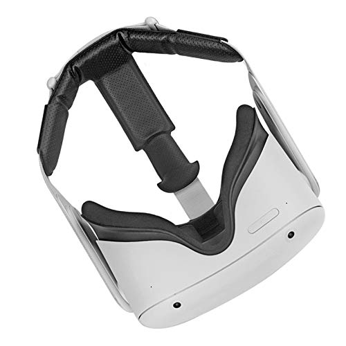 PU lederen hoofdbandpad voor Oculus Quest 2,VR accessoires verminderen hoofddruk comfortabele zachte schuimpad (zwart) - Image 5