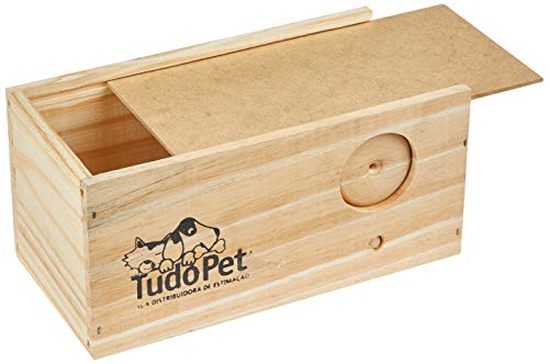 Tudo Pet Ninho de Madeira Pinus Agapornys para Cães
