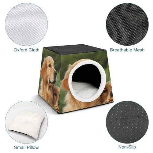 Nichoir confortable pour chat d'intérieur et petit chien en forme de capsule d'espace chaude et douce - 5