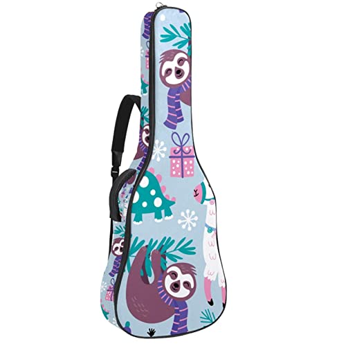 Sac à dos guitare acoustique imperméable 42.9 pouces avec organiseur de sac