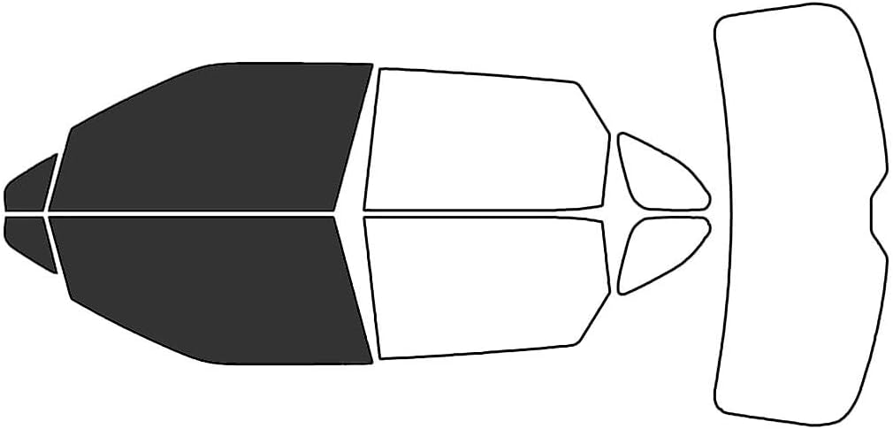 Rvinyl Window Tint Kit Compatible with Chevrolet Blazer 2019-2025 - Black 20% - Single Ply No Bubble Film - Do it Yourself Vehicle Front Precut Kit