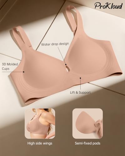 Image of ProKloud Jelly Bras for Women No Underwire Wireless Full Coverage Support