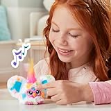 Furby Furblets Loo-Lay Mini, Elektronische Musik & Sätze in Furbisch (über 45 Geräusche), Kuscheltier in Weiß-gepunktet, für Kinder ab 6 Jahren, originelles Wichtelgeschenk