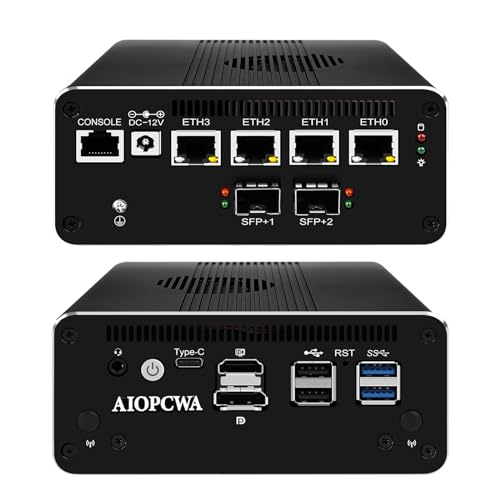 Amazon.co.jp: AIOPCWA ミニPC, 10GbE SFP+ LAN Micro Firewall